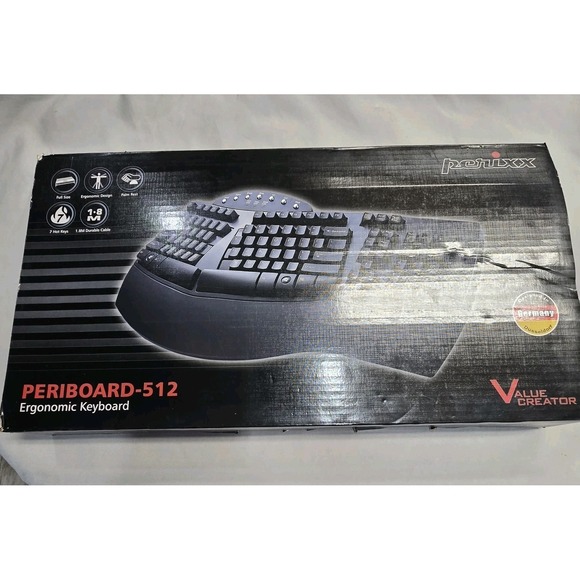 Perixx Other - Perixx Periboard-512 Ergonomic Keyboard Full Size Palm Rest 1.8MDurable Cable